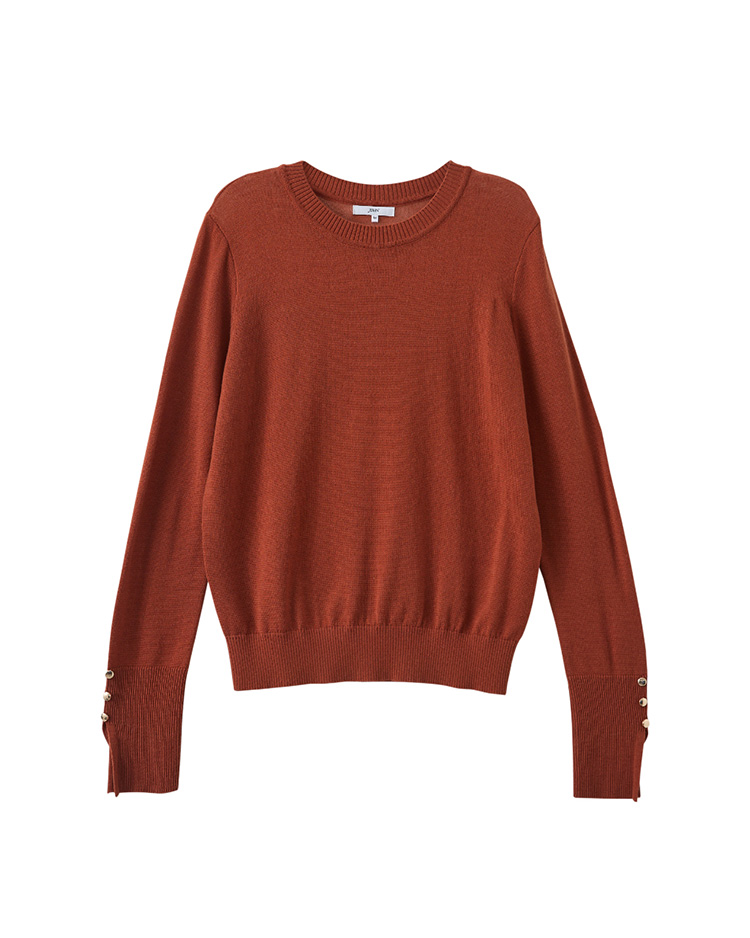 JOAN微透視層次感針織打底上衣