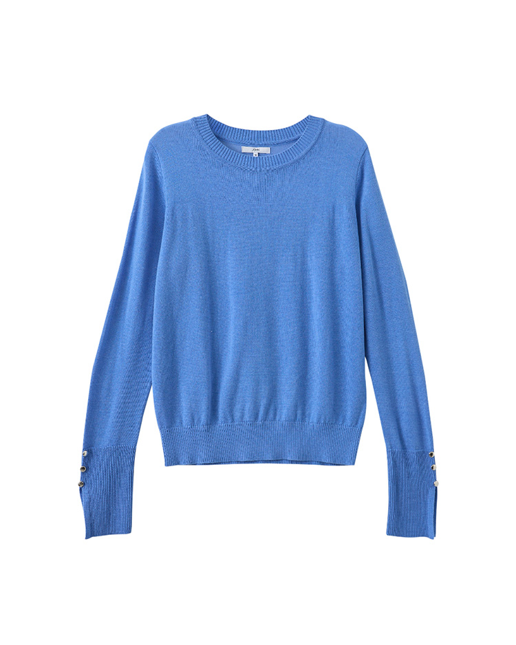 JOAN微透視層次感針織打底上衣