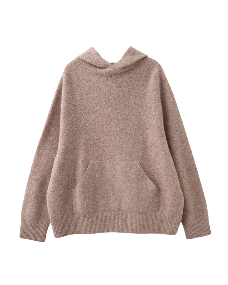 JOAN極細羊毛柔軟連帽上衣