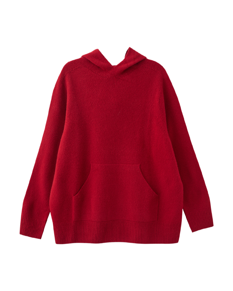 JOAN極細羊毛柔軟連帽上衣