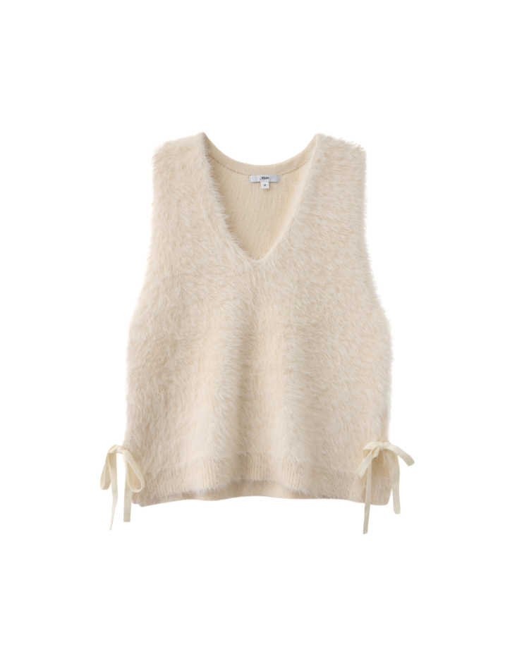 JOAN柔軟毛感V領針織背心