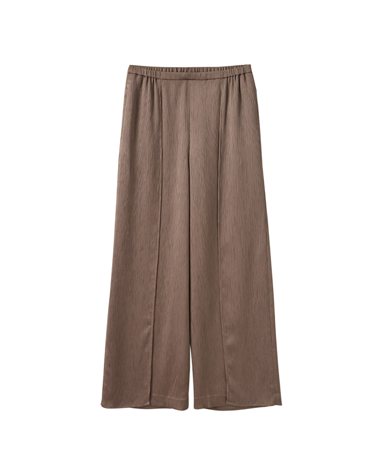 DE NOVO肌理光澤中線寬褲