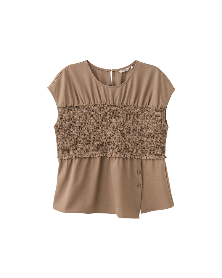 DE NOVO質感車線馬甲式造型上衣