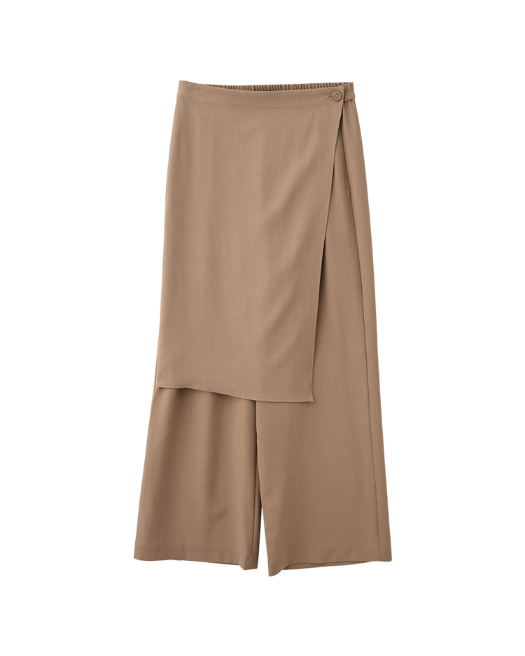 DE NOVO特色剪裁不對襯褲裙