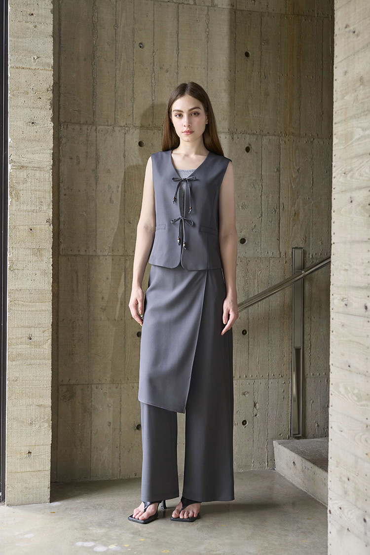 DE NOVOV領綁帶西裝背心