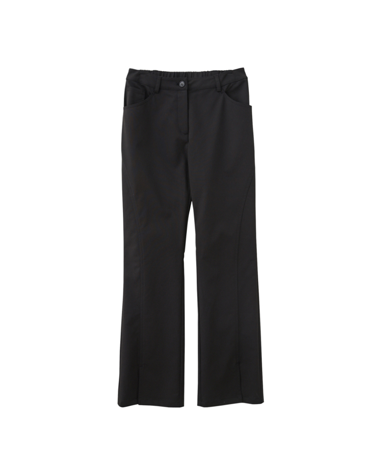 DE NOVO修身剪裁彈性喇叭褲