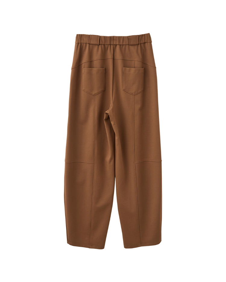 DENOVO立體線條彈力彎刀褲