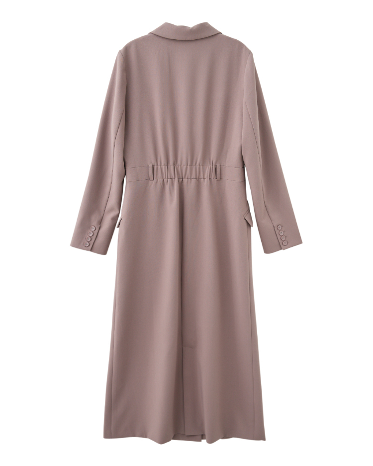 DENOVO簡約俐落襯衫長洋裝